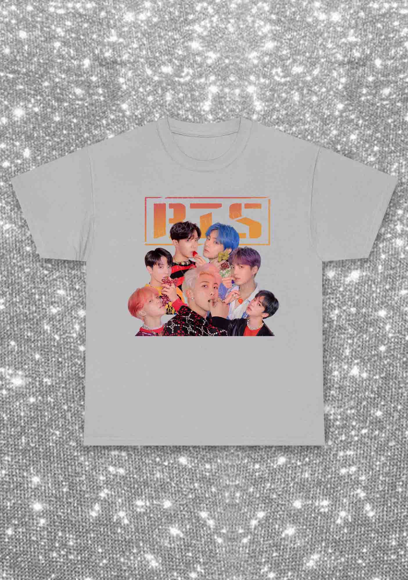 Fruit Bangtan Kpop Y2K Chunky Shirt Cherrykitten