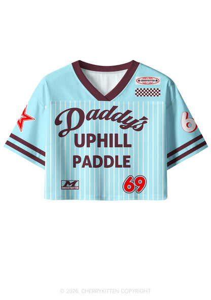 Daddys Uphill Paddle Y2K Crop Sport Jersey Shirts Cherrykitten