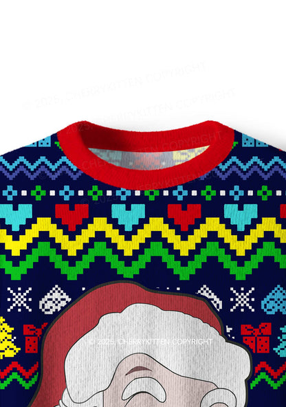 Nothing For You Y2K Christmas Knit Sweatshirt Cherrykitten