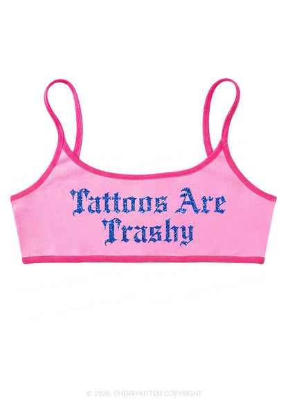 Glitter Tattoos Are Trashy Y2K Super Crop Cami Cherrykitten