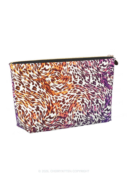 Lesbian Leopard Pride Y2K Makeup Bag Cherrykitten