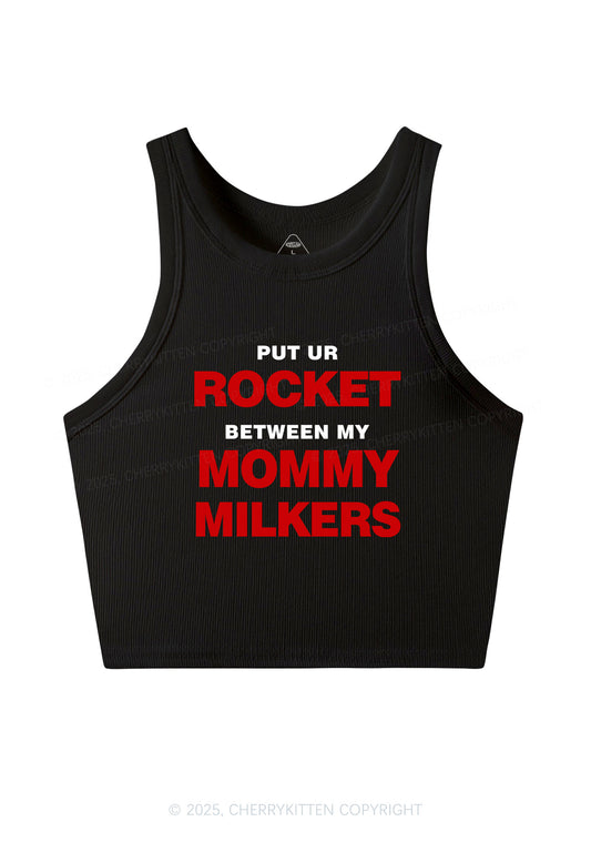 Rocket Mommy Milkers Y2K Crop Tank Top Cherrykitten