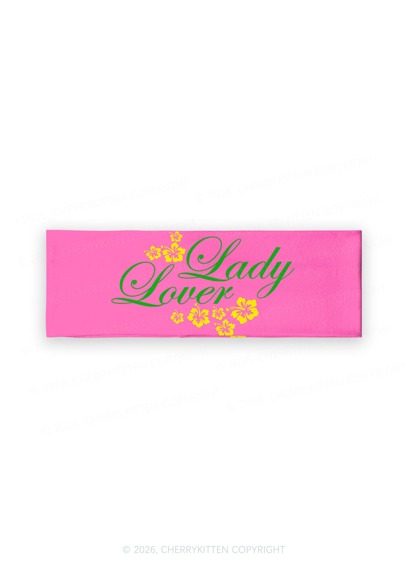 Lady Lover Floral Pride Y2K Print Headband Cherrykitten