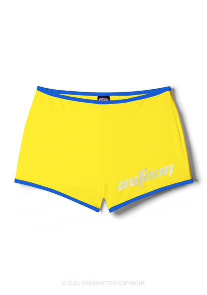 Rhinestone Mini Autism Y2K Booty Shorts Cherrykitten