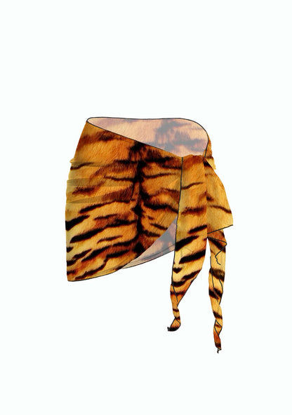 Wild Tiger Texture Y2K Print Bikini Set Cherrykitten