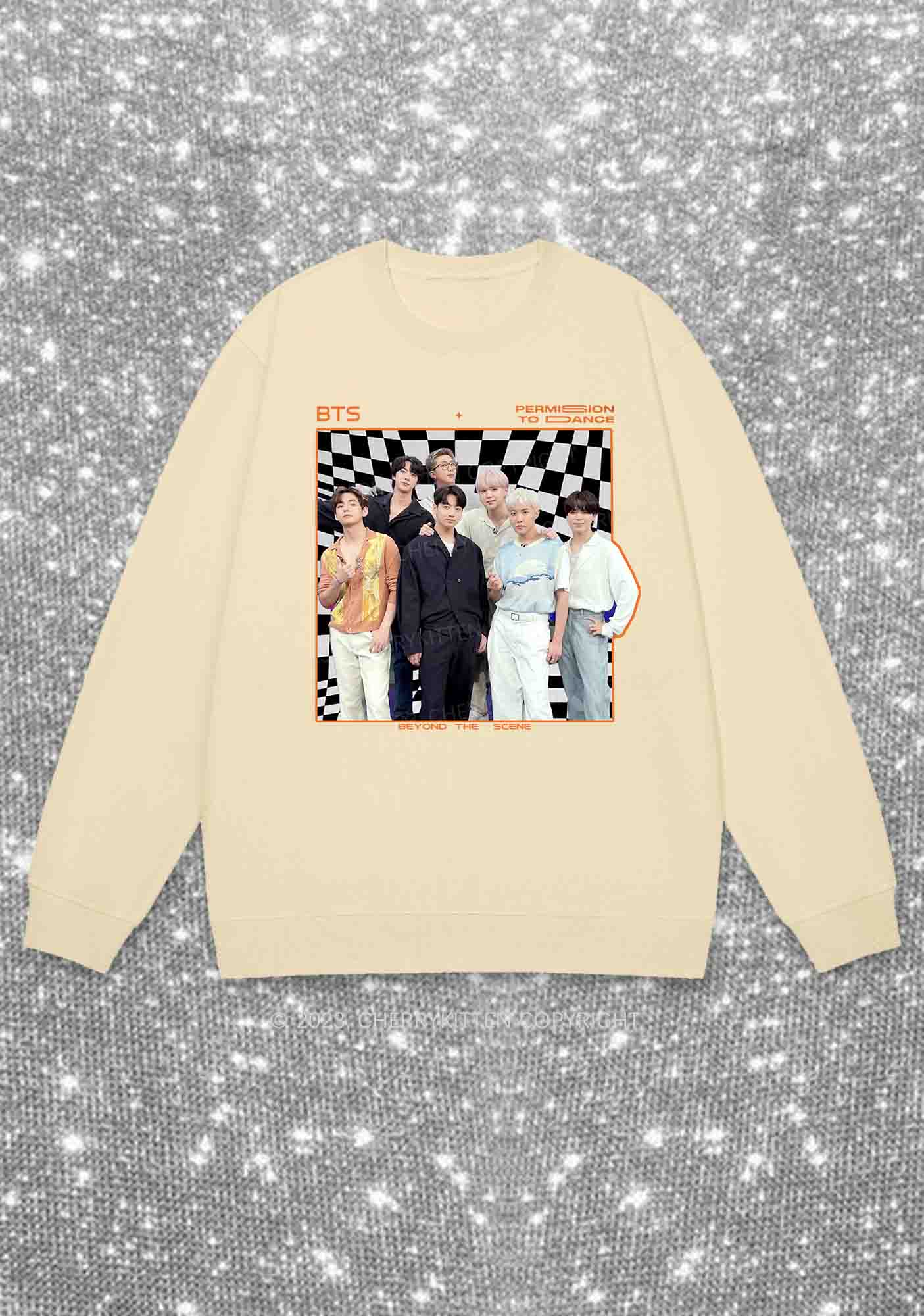 Bangtan Permision To Dance Kpop Y2K Sweatshirt Cherrykitten