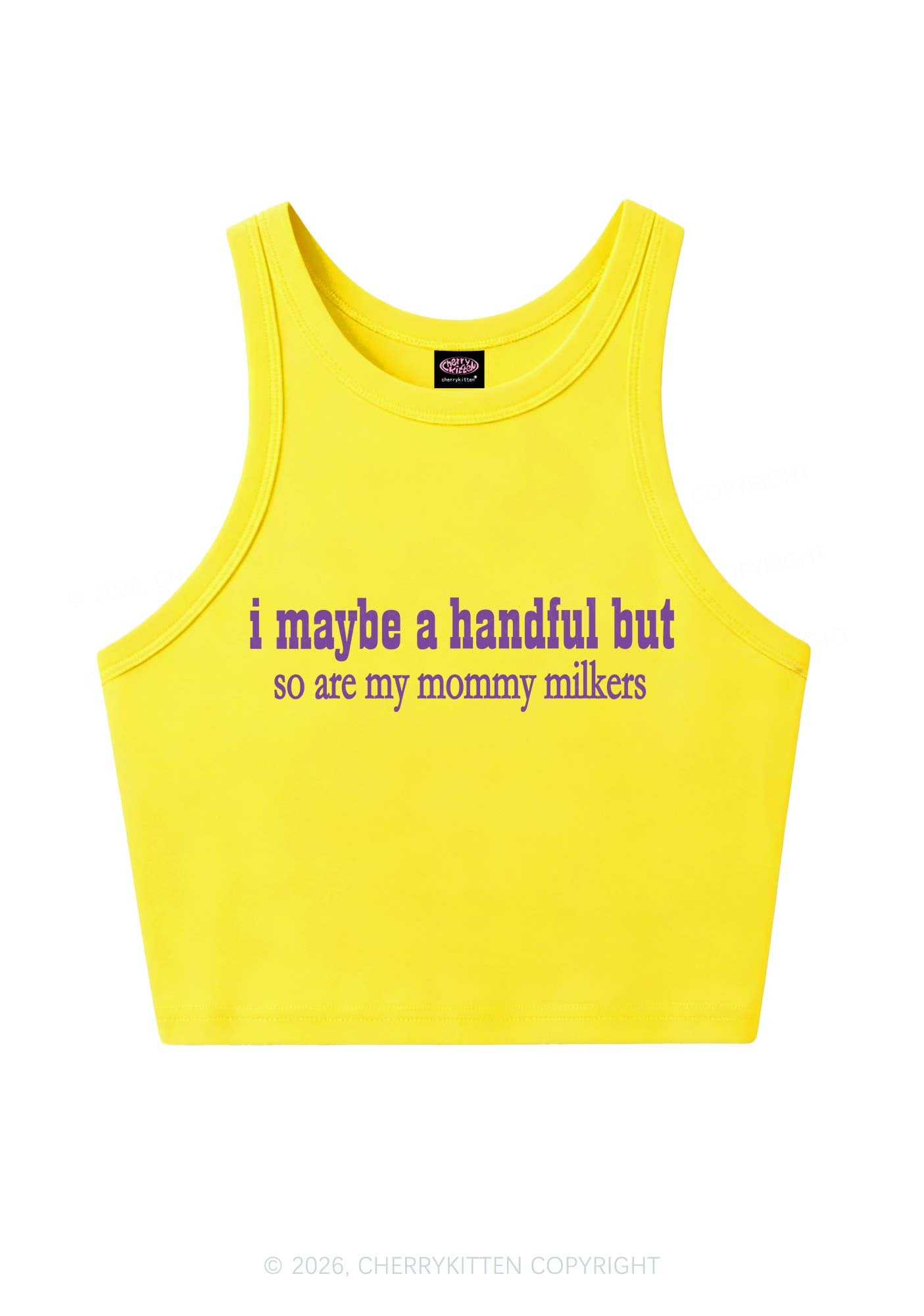 Handful Mommy Milkers Y2K Crop Tank Top Cherrykitten