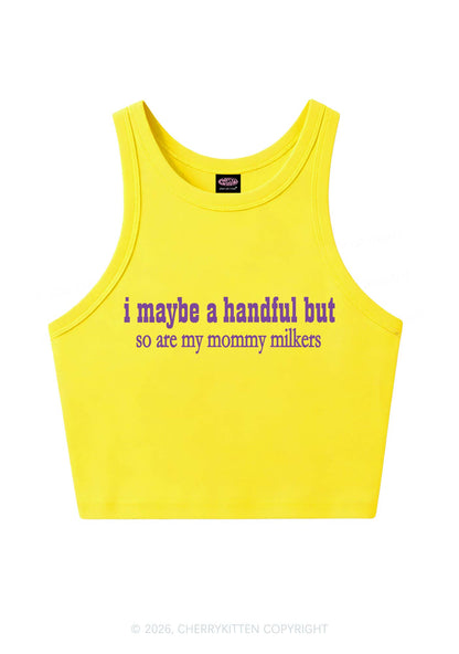 Handful Mommy Milkers Y2K Crop Tank Top Cherrykitten