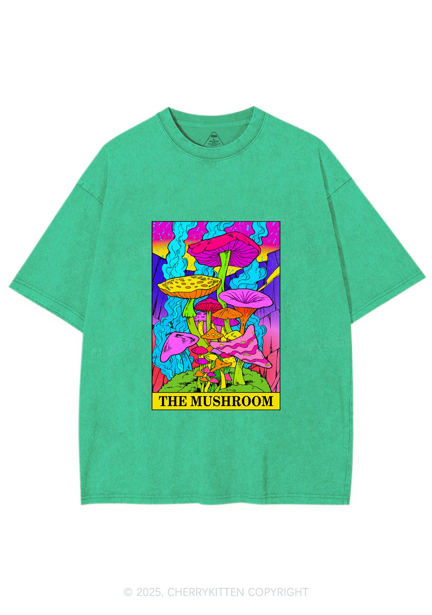 The Mushroom Y2K Washed Tee Cherrykitten