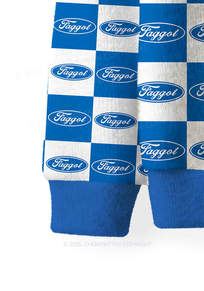 Oval Faggot Pride Y2K Christmas Knit Sweatshirt Cherrykitten