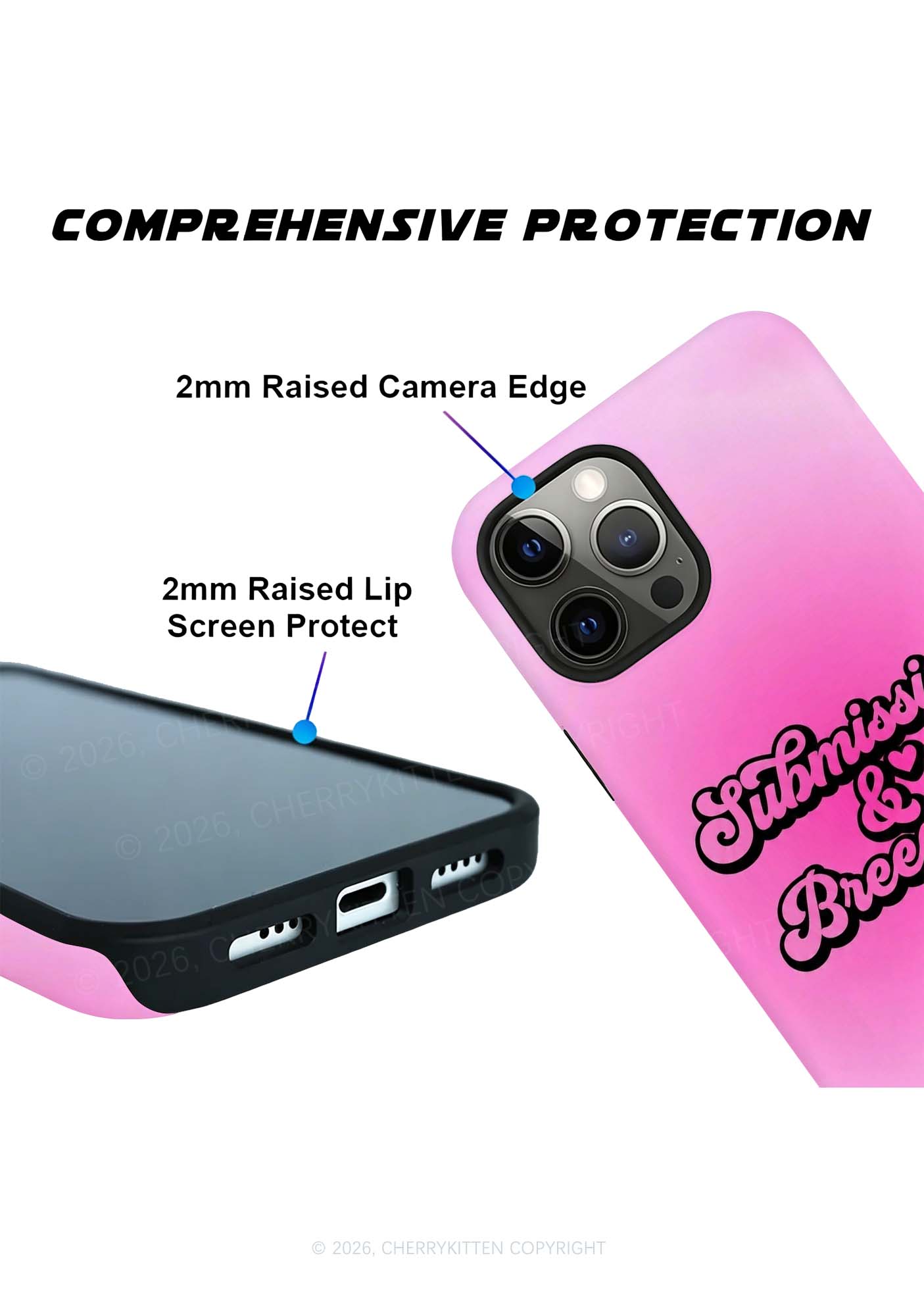 Submissive And Breedable Y2K Phone Case Cherrykitten