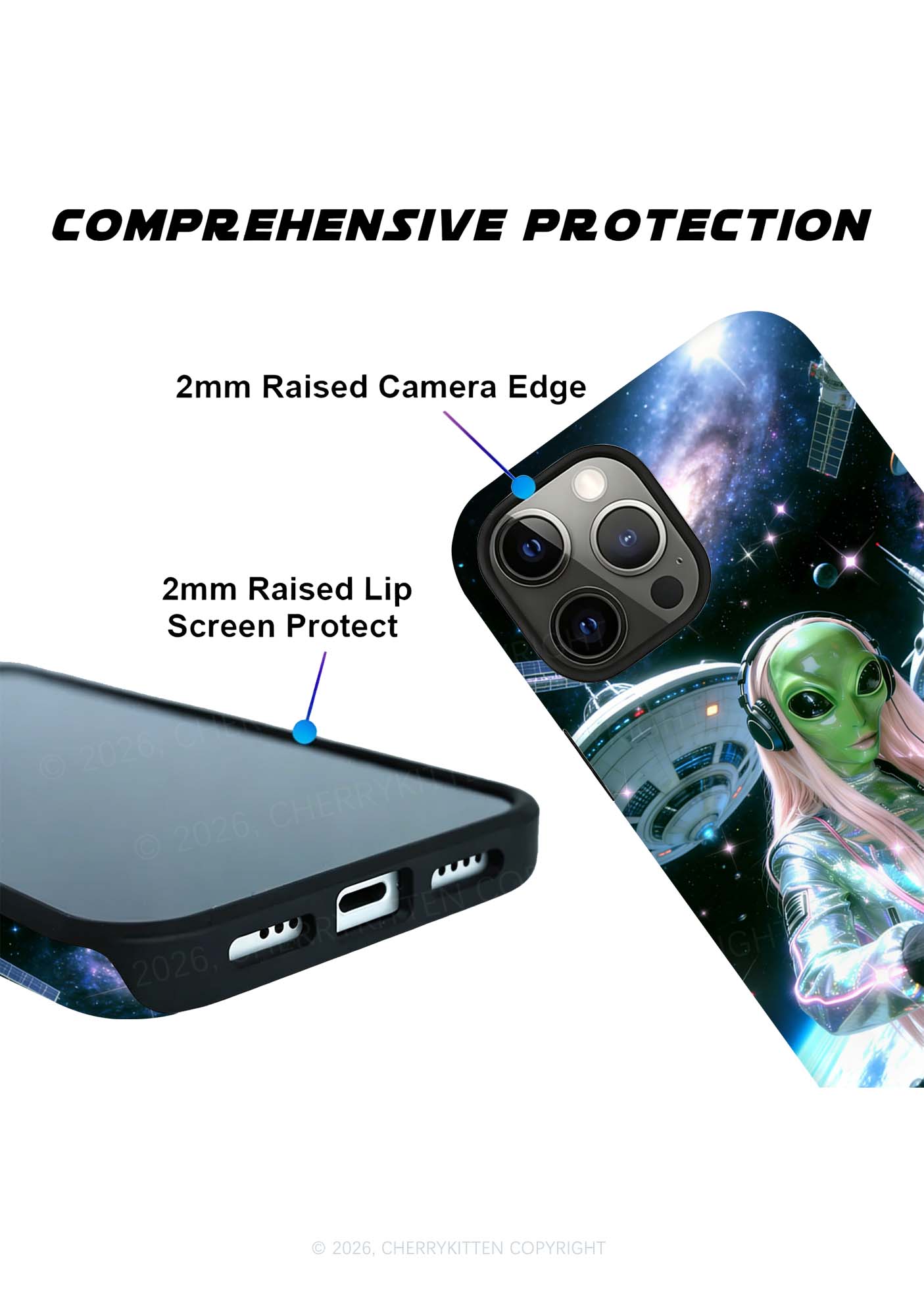 Space Alien DJ Y2K Phone Case Cherrykitten