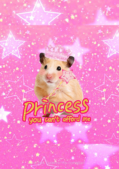 Princess You Can't Afford Me 1Pc Y2K Pin Badge Cherrykitten