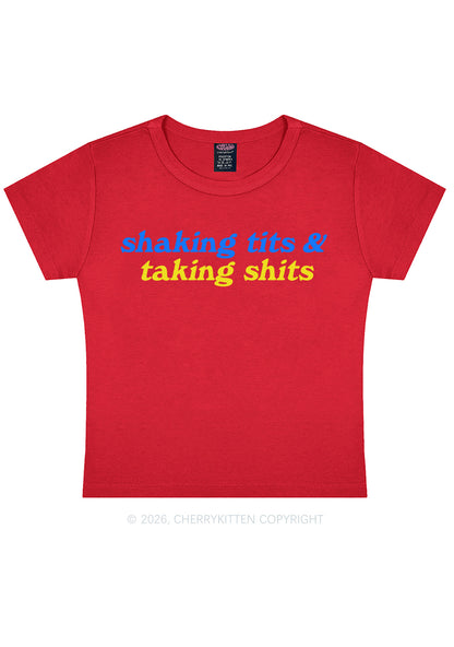 Shaking Txts Taking Shxts Y2K Baby Tee Cherrykitten