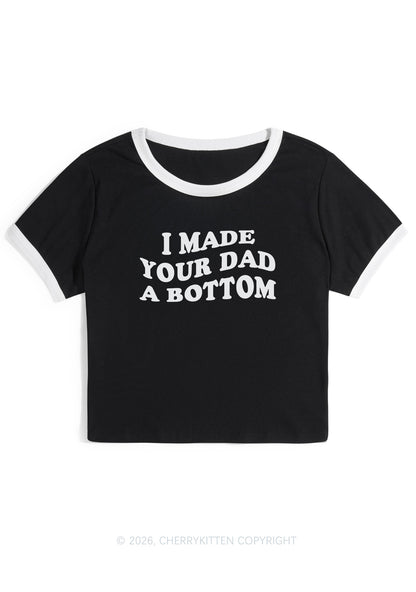 I Made Your Dad A Bottom Pride Y2K Ringer Tee Cherrykitten