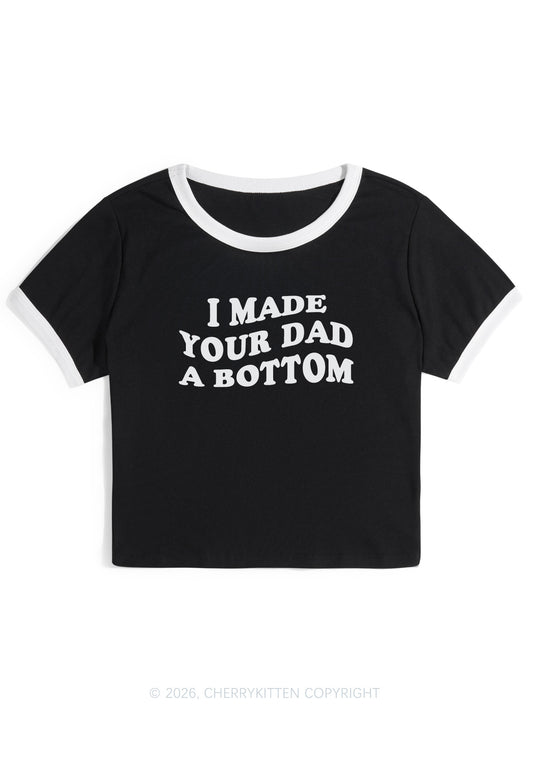 I Made Your Dad A Bottom Pride Y2K Ringer Tee Cherrykitten