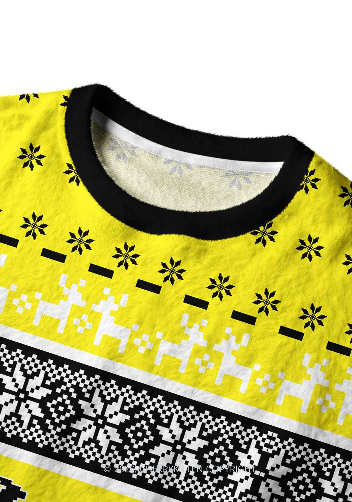 Made Your Dad Bottom Pride Y2K Christmas Knit Sweatshirt Cherrykitten