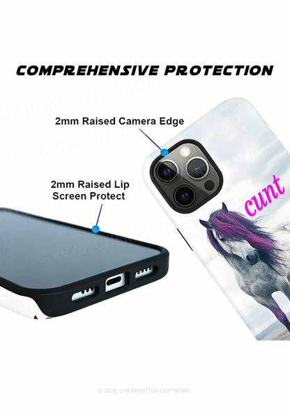 Purple Mane Horse Cxxt Y2K Phone Case Cherrykitten