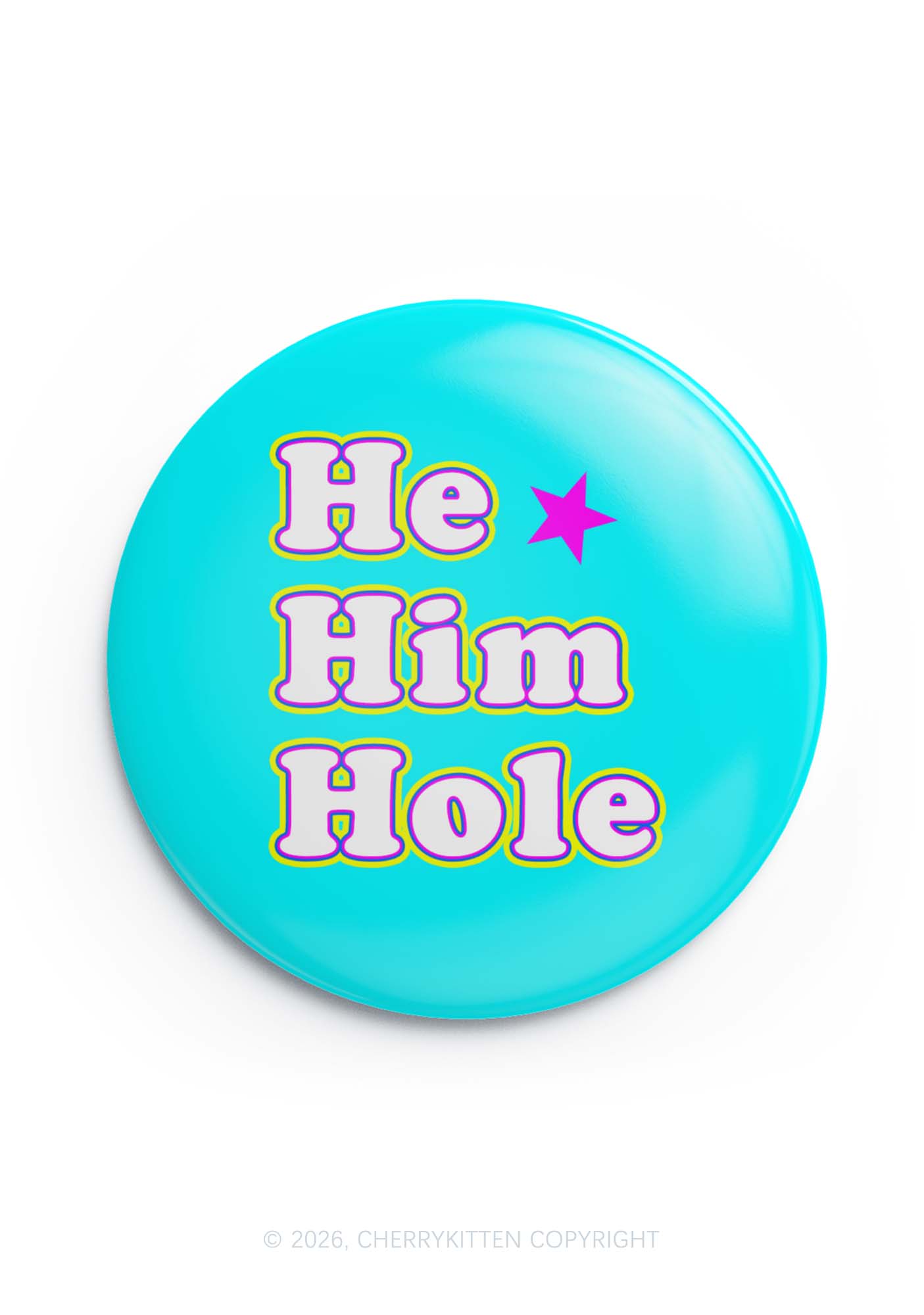 He Him Hole Pride 1Pc Y2K Pin Badge Cherrykitten