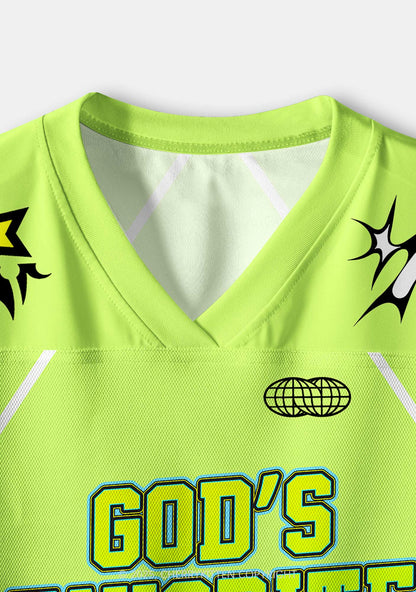 Custom Green Gods Favorite Fag Pride Y2K Crop Sport Jersey Shirts Cherrykitten