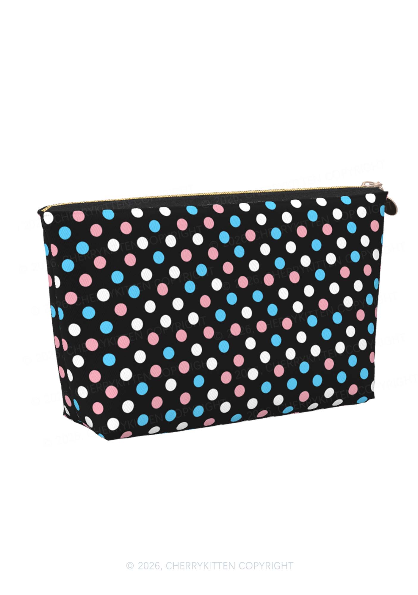Trans Dots Pride Y2K Makeup Bag Cherrykitten