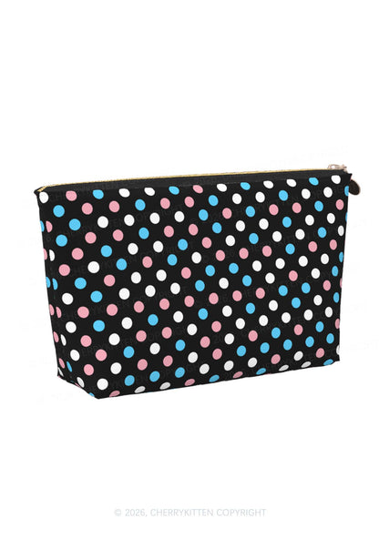 Trans Dots Pride Y2K Makeup Bag Cherrykitten