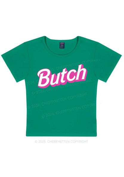 Pink Butch Y2K Baby Tee Cherrykitten