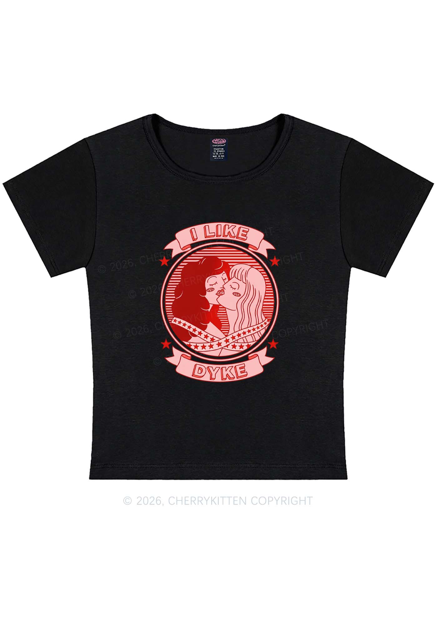 I Like Dyke Pride Y2K Baby Tee Cherrykitten