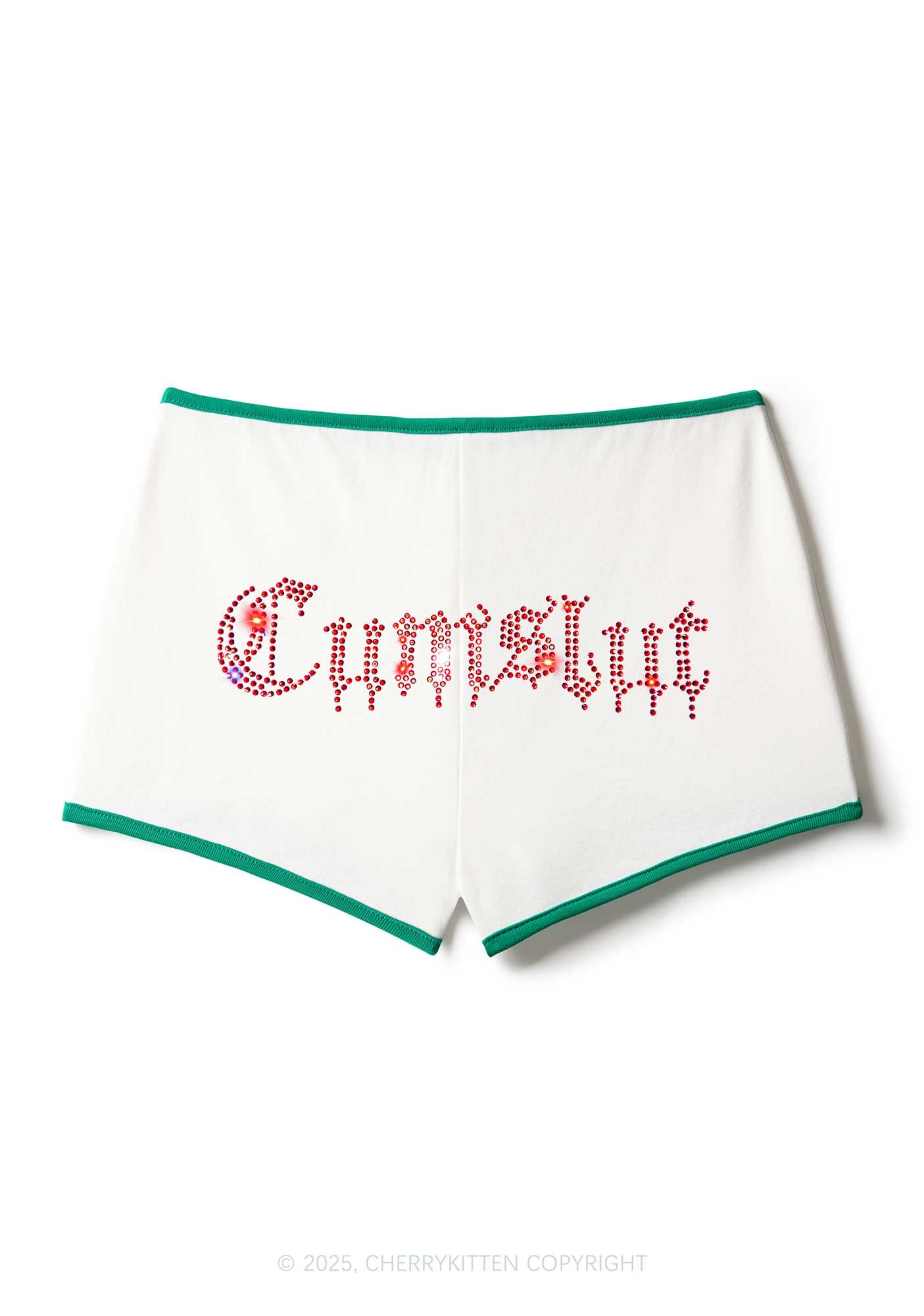 Rhinestone Cxmslxt Y2K Booty Shorts Cherrykitten