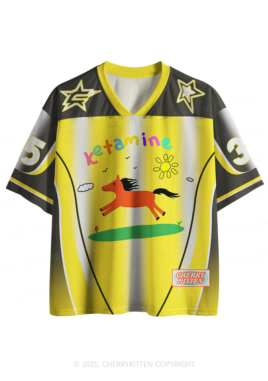Custom Yellow Pony Y2K Sport Jersey Shirts Cherrykitten