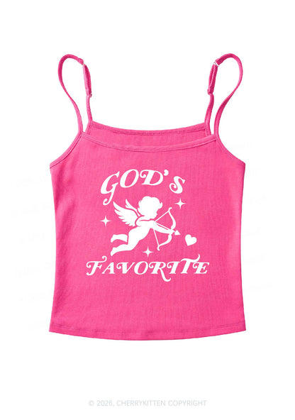 Gods Favorite Cupid Valentine's Day Y2K Spaghetti Strap Cami Cherrykitten