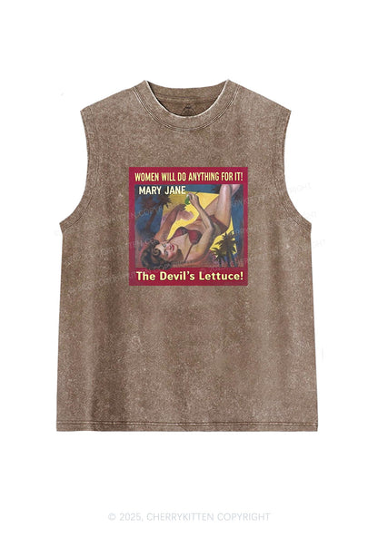 Women Will Do Anything Y2K Washed Tank Cherrykitten