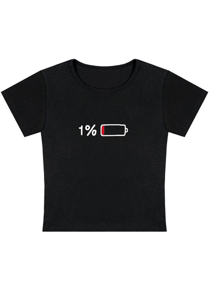 Curvy 1% Electricity Baby Tee