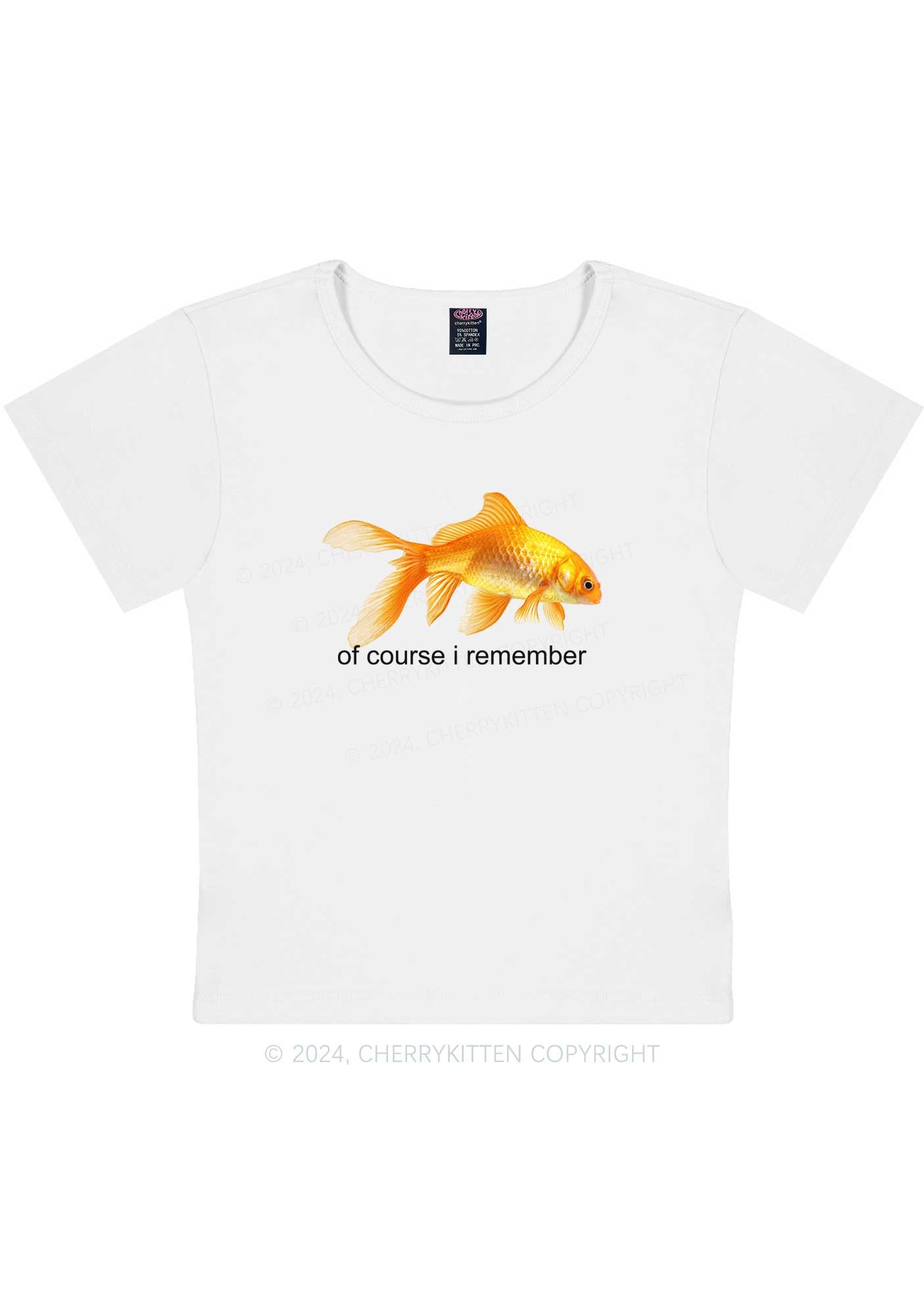 I Remember Goldfish Y2K Baby Tee Cherrykitten