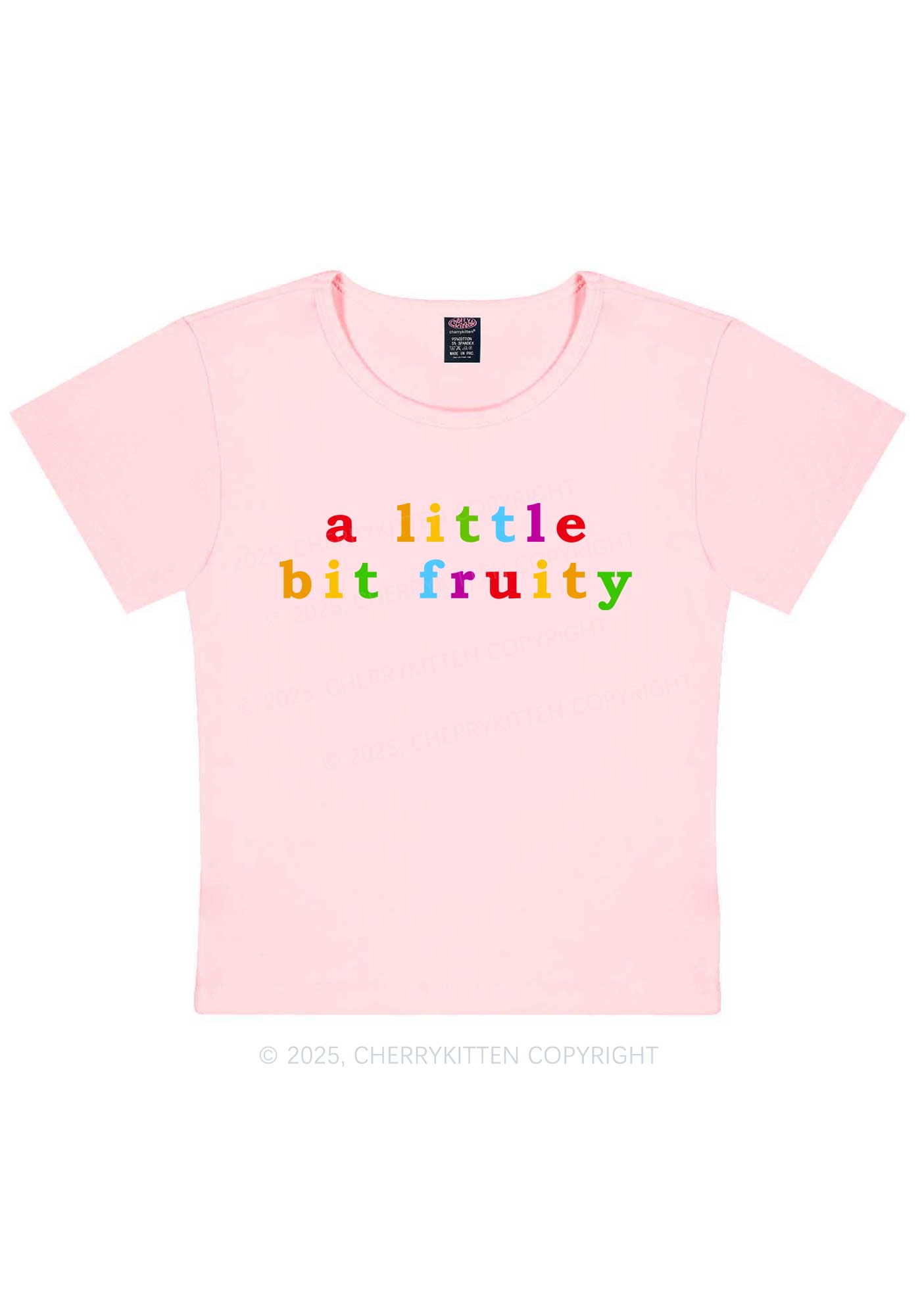 A Little Bit Fruity Y2K Baby Tee Cherrykitten