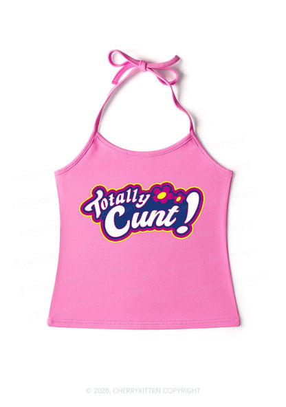 Totally Cxxt Y2K Halter Neck Cami Cherrykitten