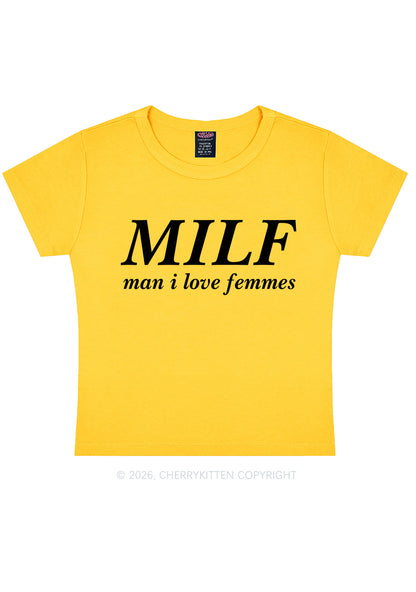 Man I Love Femme Pride Y2K Baby Tee Cherrykitten