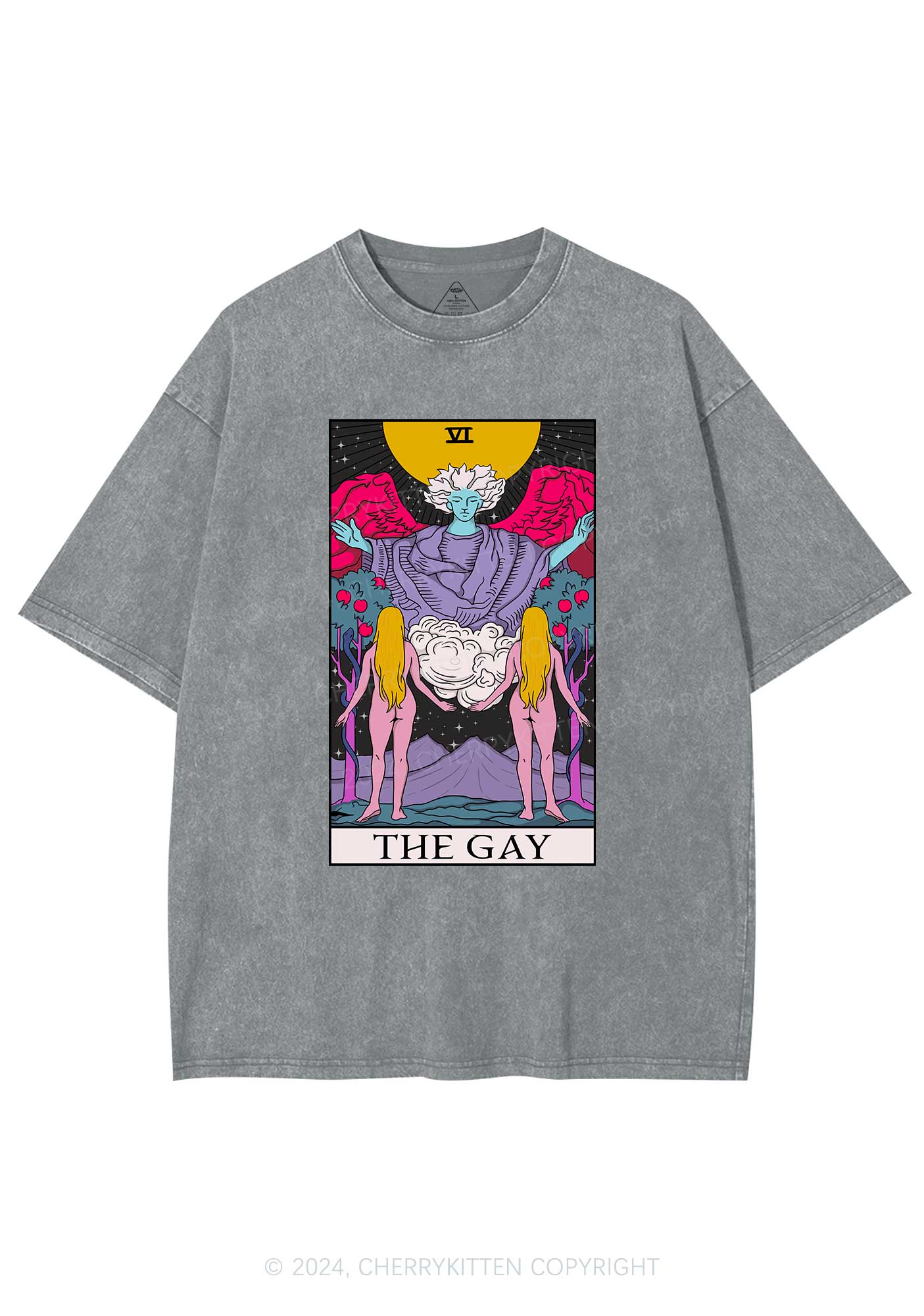 The Gay Witch Y2K Washed Tee Cherrykitten