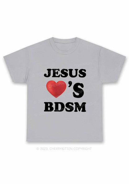 Jesus Loves BDSM Y2K Chunky Shirt Cherrykitten