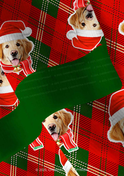 Custom Christmas Dog Face Y2K Christmas Cardigan Knit Sweatshirt Cherrykitten