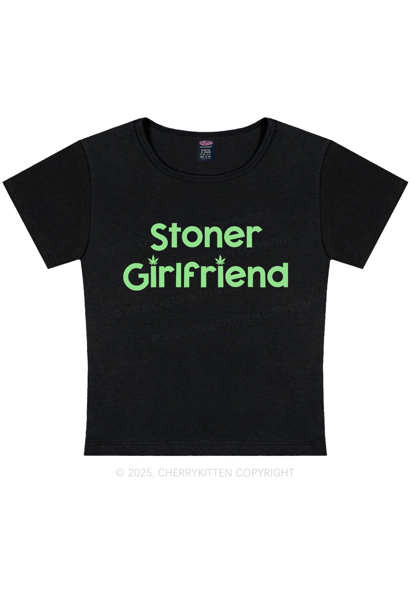Curvy Stoner Girlfriend Y2K Baby Tee Cherrykitten