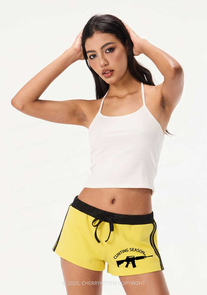 Cunting Season Y2K Drawstring Mini Shorts Cherrykitten