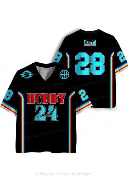Custom Black Hubby Valentine's Day Y2K Sport Jersey Shirts Cherrykitten