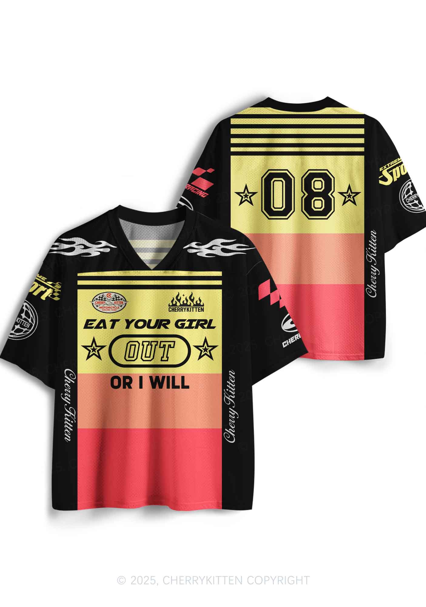 Custom Eat Your Girl Out Y2K Pride Sport Jersey Shirts Cherrykitten