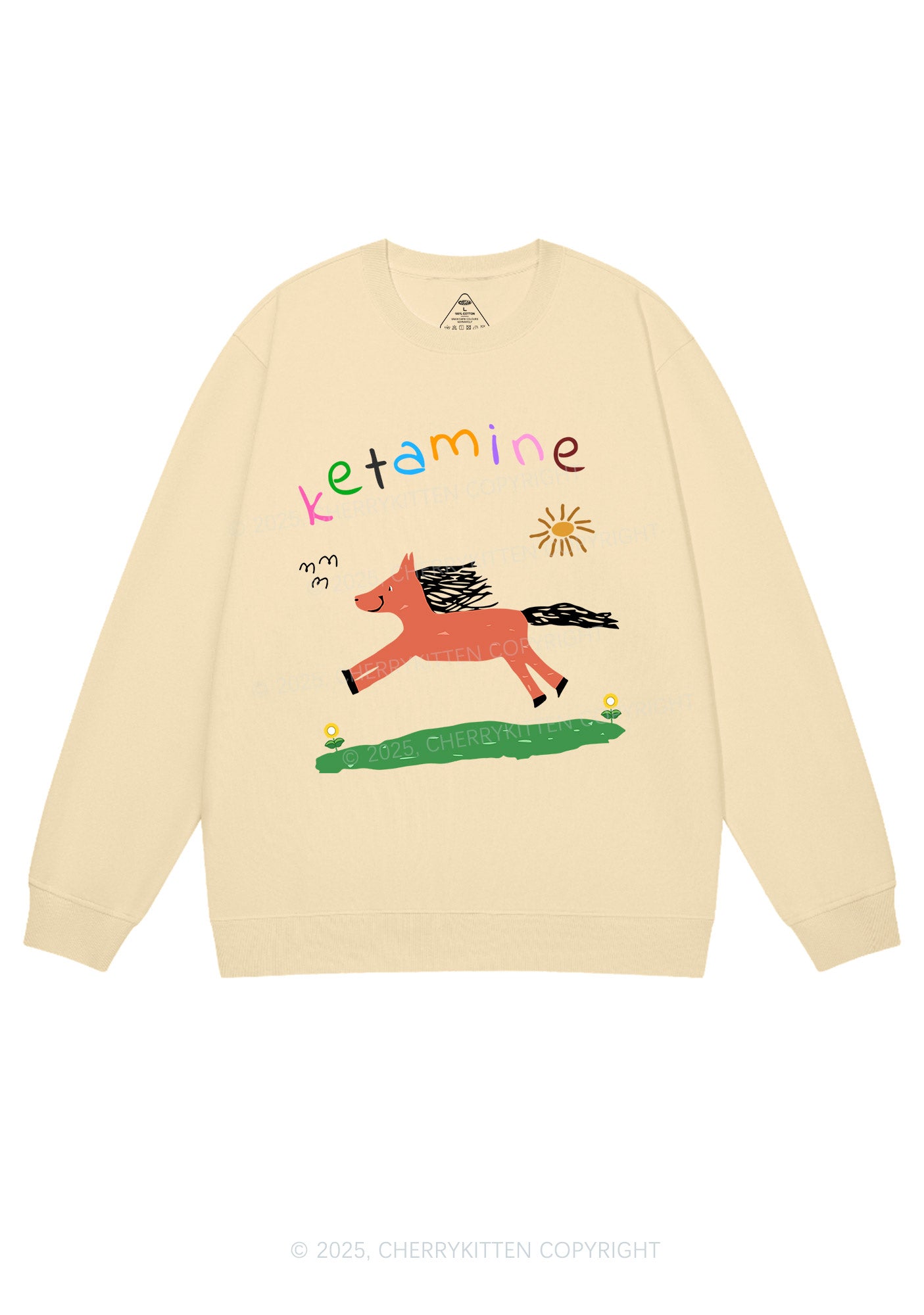 Orange Pony Y2K Sweatshirt