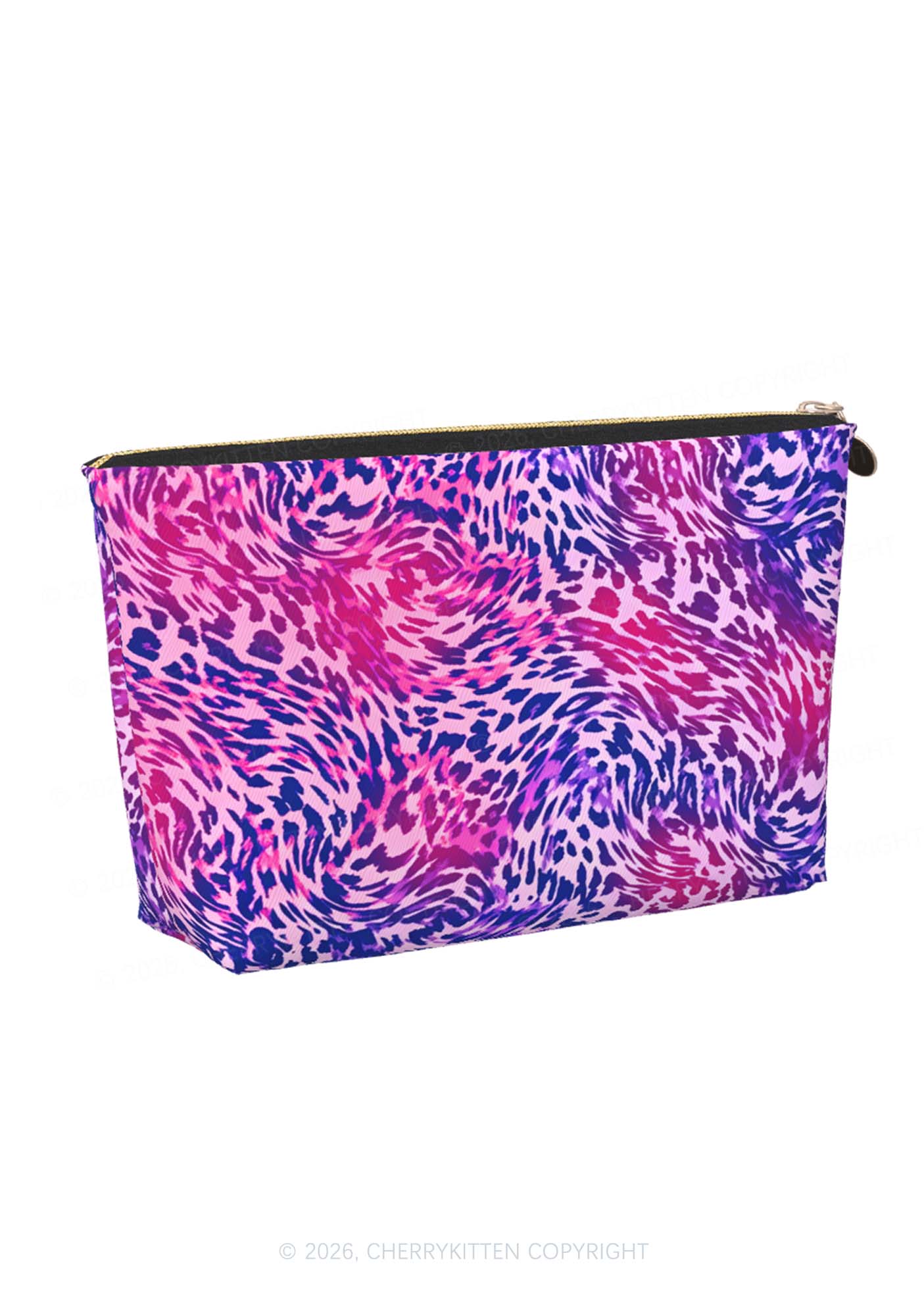 Bisexual Leopard Pride Y2K Makeup Bag Cherrykitten