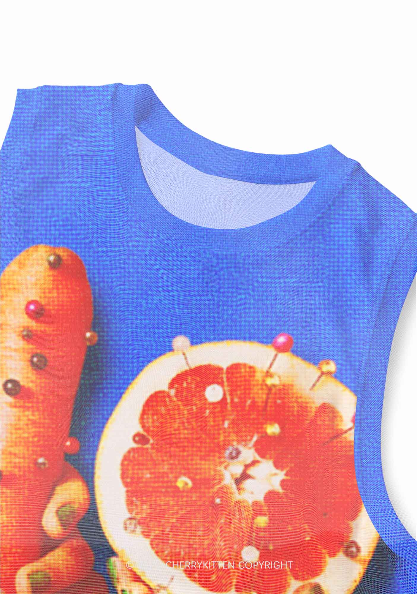 Carrots and Grapefruit Pride Y2K Mesh Muscle Tank Cherrykitten