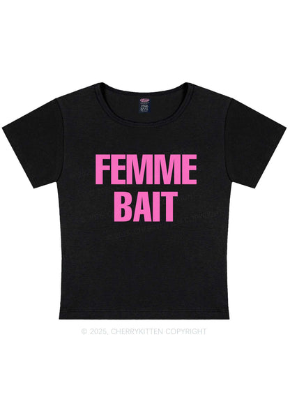 Femme Bait Y2K Baby Tee Cherrykitten