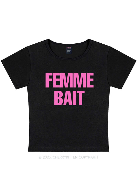 Femme Bait Y2K Baby Tee Cherrykitten