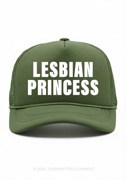 Lesbian Princess Pride Y2K Trucker Hat Cherrykitten